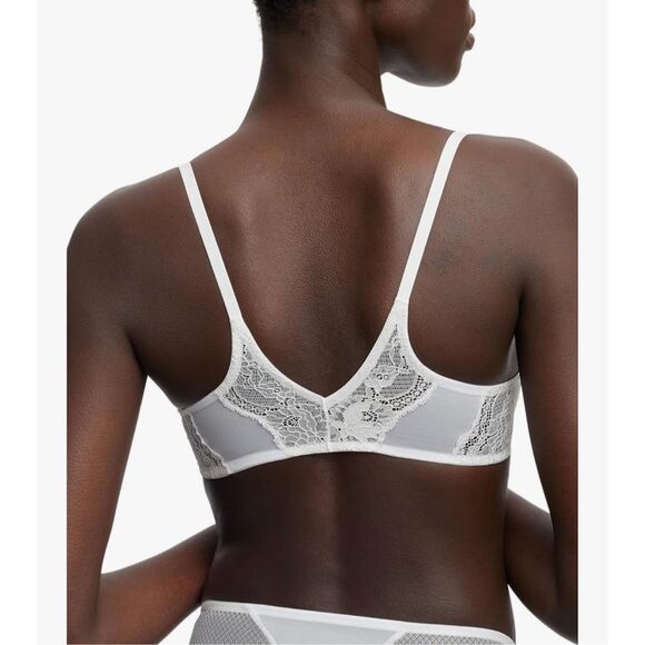 Skarlett Blue NWT Flaunt Front Close Underwire Bra White 34D - Picture 3 of 5